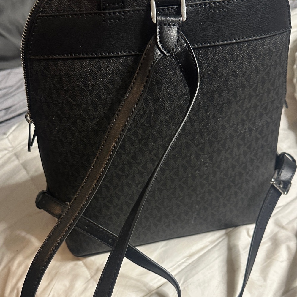Michael Kors Black Monogram Men's Backpack - Picture 3 of 6